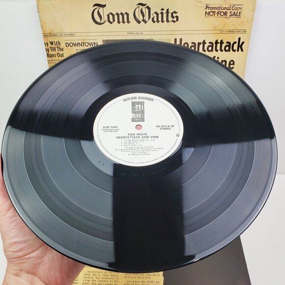 Tom Waits Heartattack and Vine Vinyl Record Promotional Copy 6E-295 Asylum 1980 - Picture 4 of 13